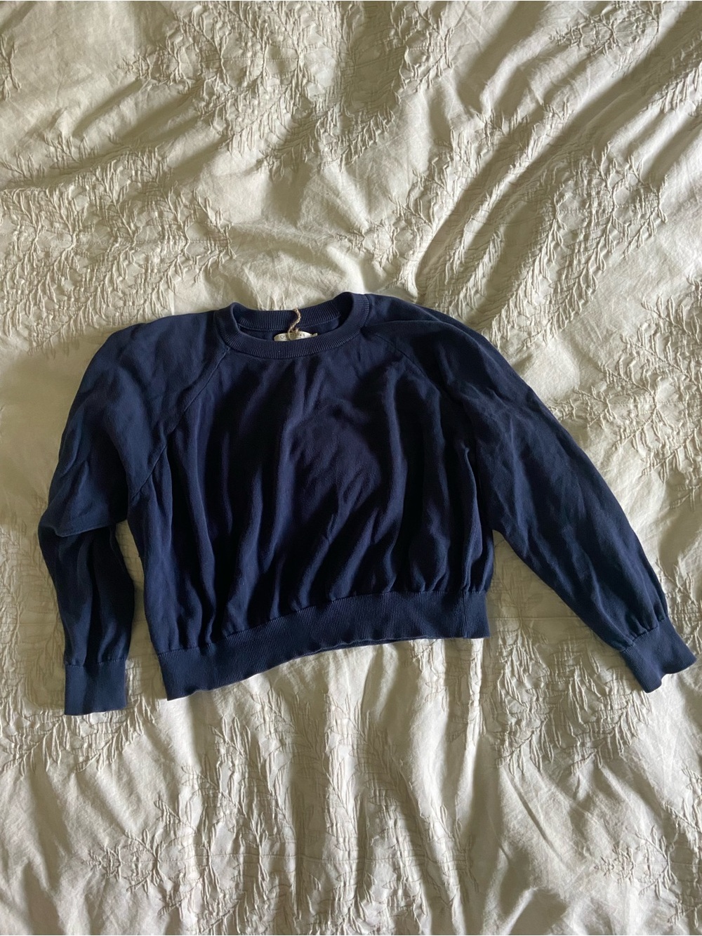 Christy Dawn Navy Crewneck Sweater - Classic Pullover